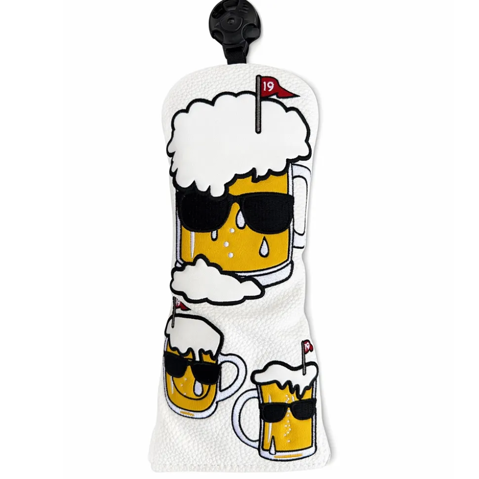 Beer Wood Headcover Hvit
