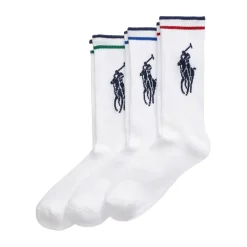Big Pony Athletic Crew Sokker Hvit 3 Pack