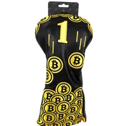 Bitcoin Driver Headcover Svart