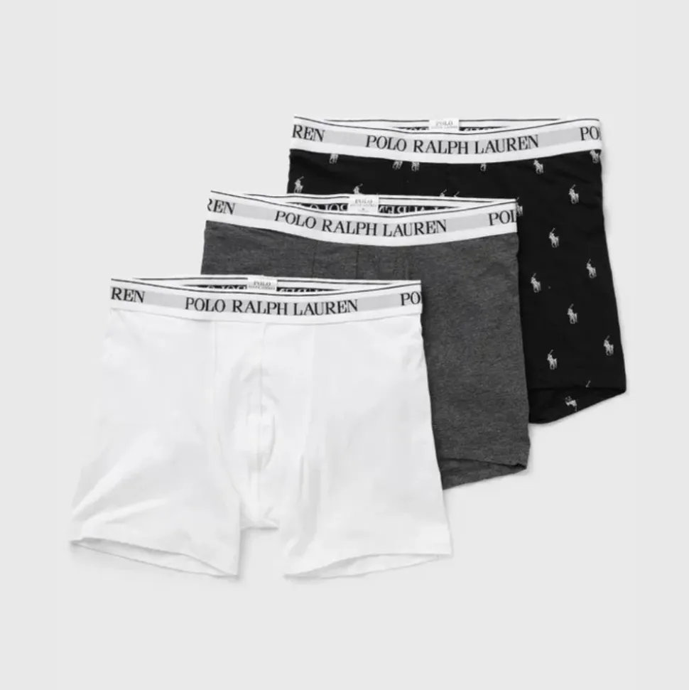 Boxer 3pack Hvit/Grå/Navy Herre