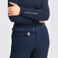 Braided Stretch Belt Dame Navy Onesize