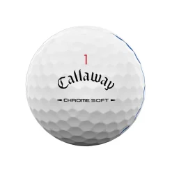 Chrome Soft Triple Track Golfball Hvit