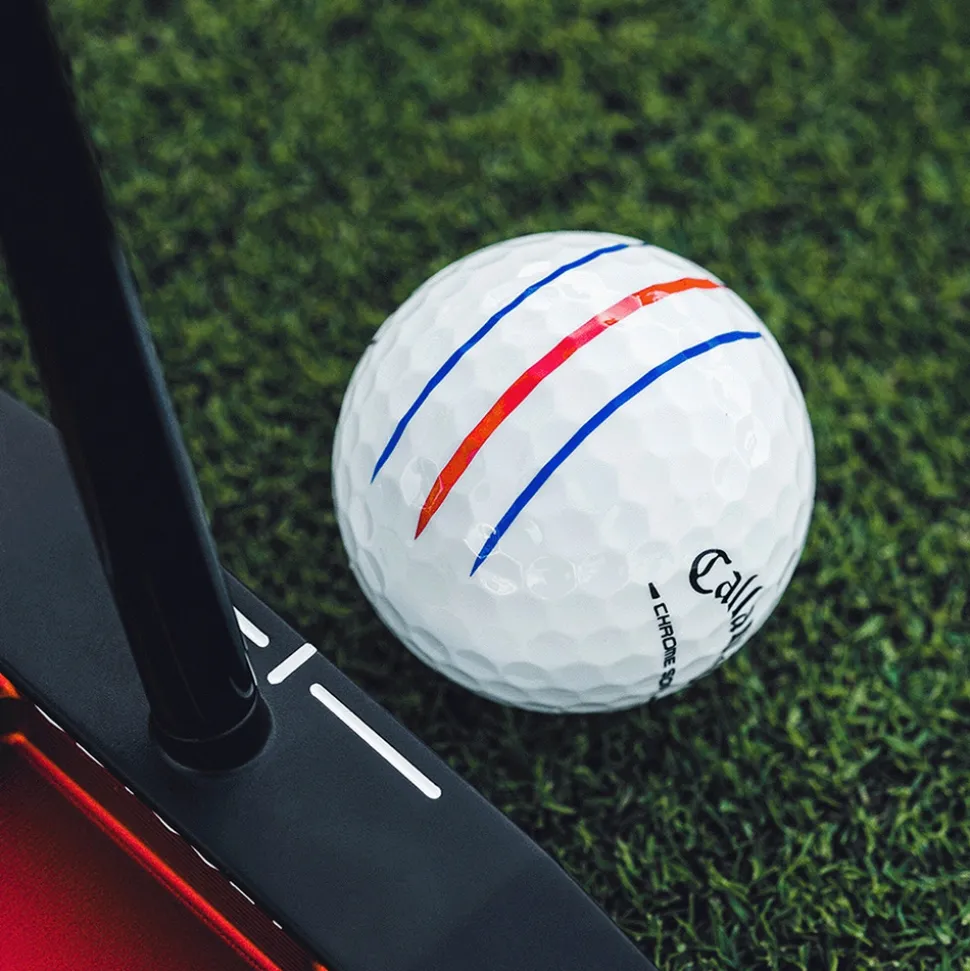Chrome Soft Triple Track Golfball Hvit