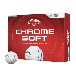 Chrome Soft Triple Track Golfball Hvit