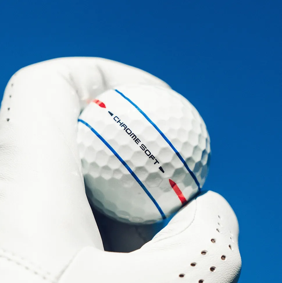 Chrome Soft 360 Triple Track Golfball Hvit