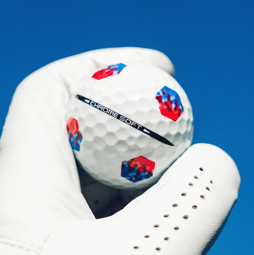 Chrome Soft TruTrack Golfball Hvit