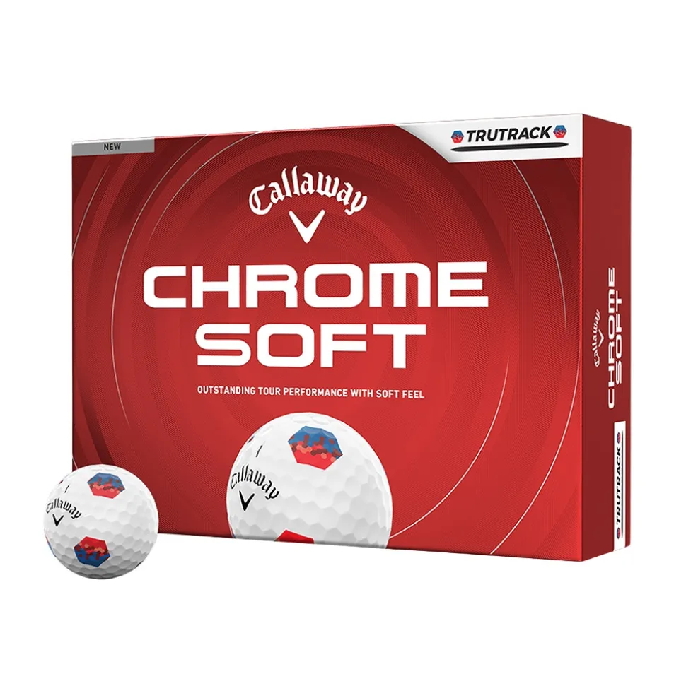 Chrome Soft TruTrack Golfball Hvit