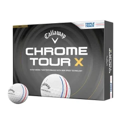 Chrome Tour X Triple Track Golfball Hvit
