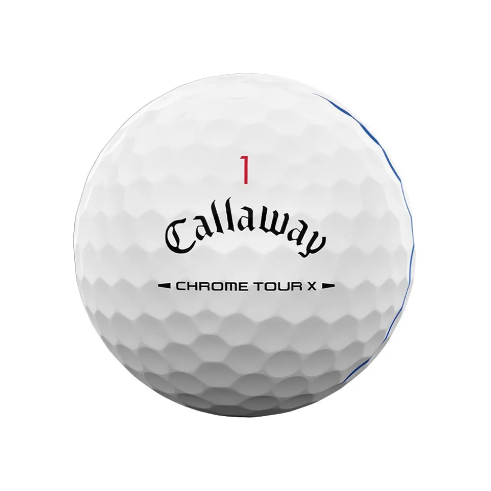 Chrome Tour X Triple Track Golfball Hvit