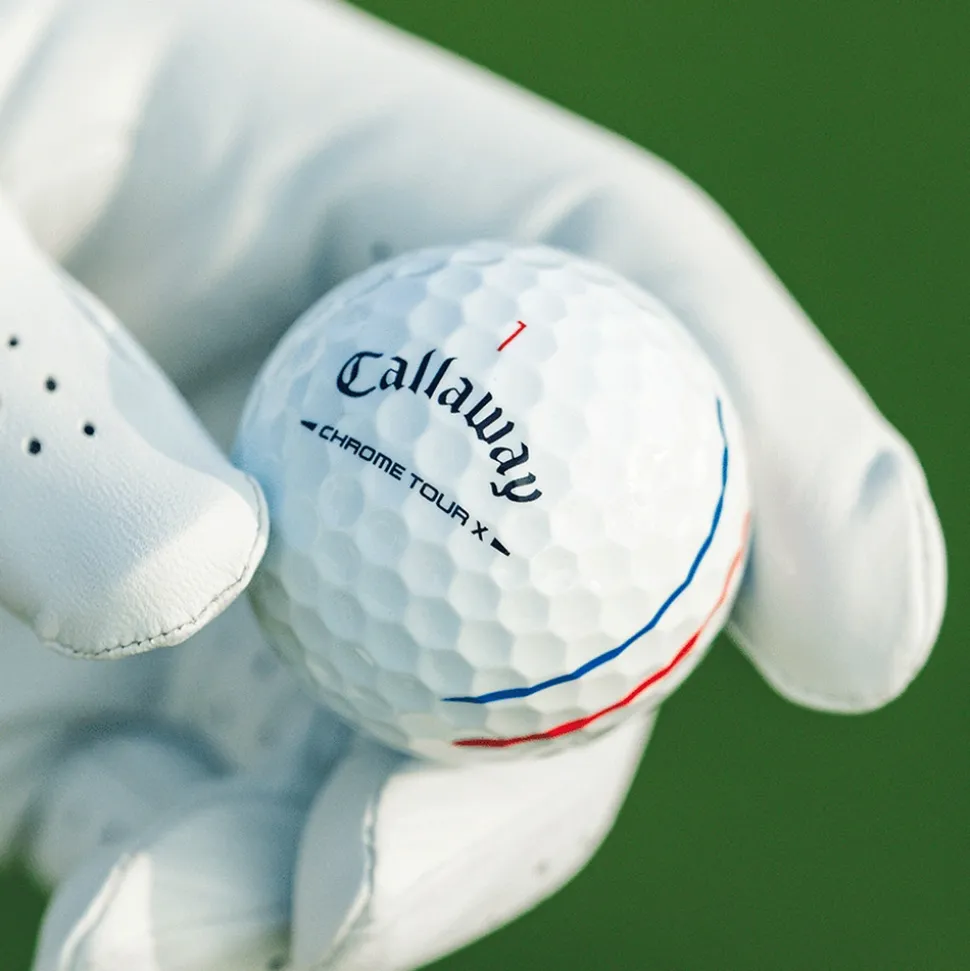 Chrome Tour X Triple Track Golfball Hvit