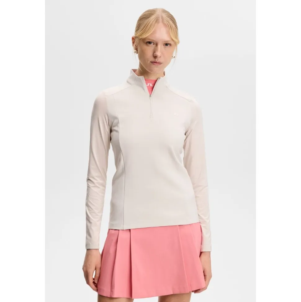 Cindy Quarter Zip Midlayer Dame Moonbeam