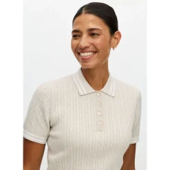 Classic Cable Pique Dame Oatmeal