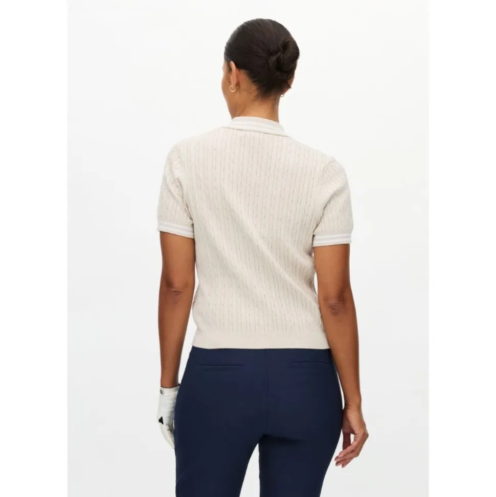 Classic Cable Pique Dame Oatmeal