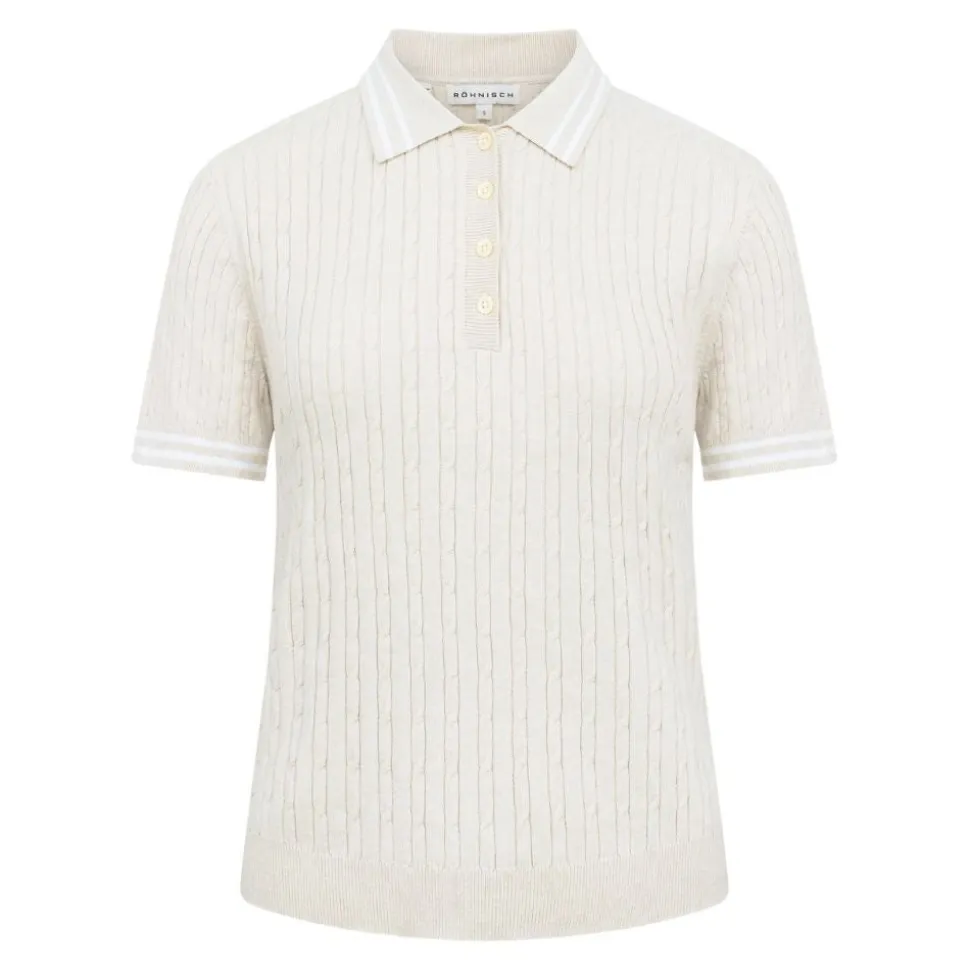 Classic Cable Pique Dame Oatmeal