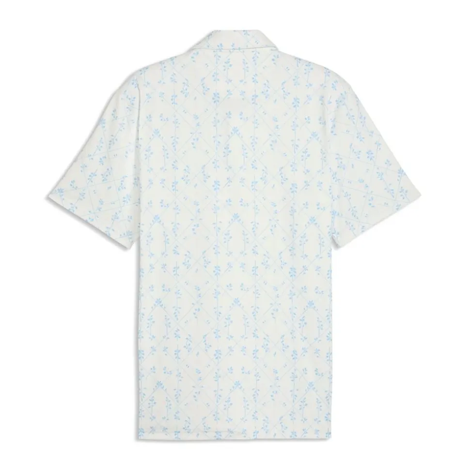 Cloudspun Argyle Bloom Pique Herre Hvit/Lyseblå