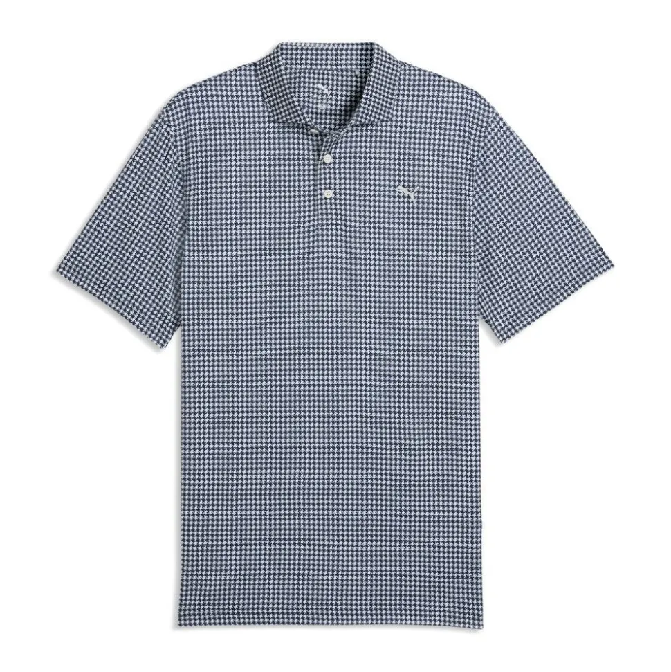 Cloudspun Mono Check Pique Herre Hvit/Navy
