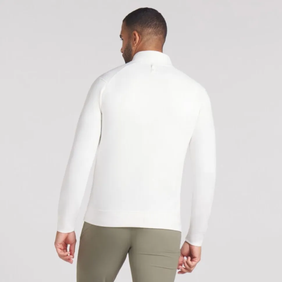 Cloudspun 1/4 Zip Fleece Herre Hvit
