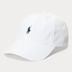 Cotton Chino Baseball Caps Hvit
