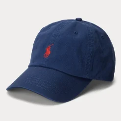 Cotton Chino Baseball Caps Navy