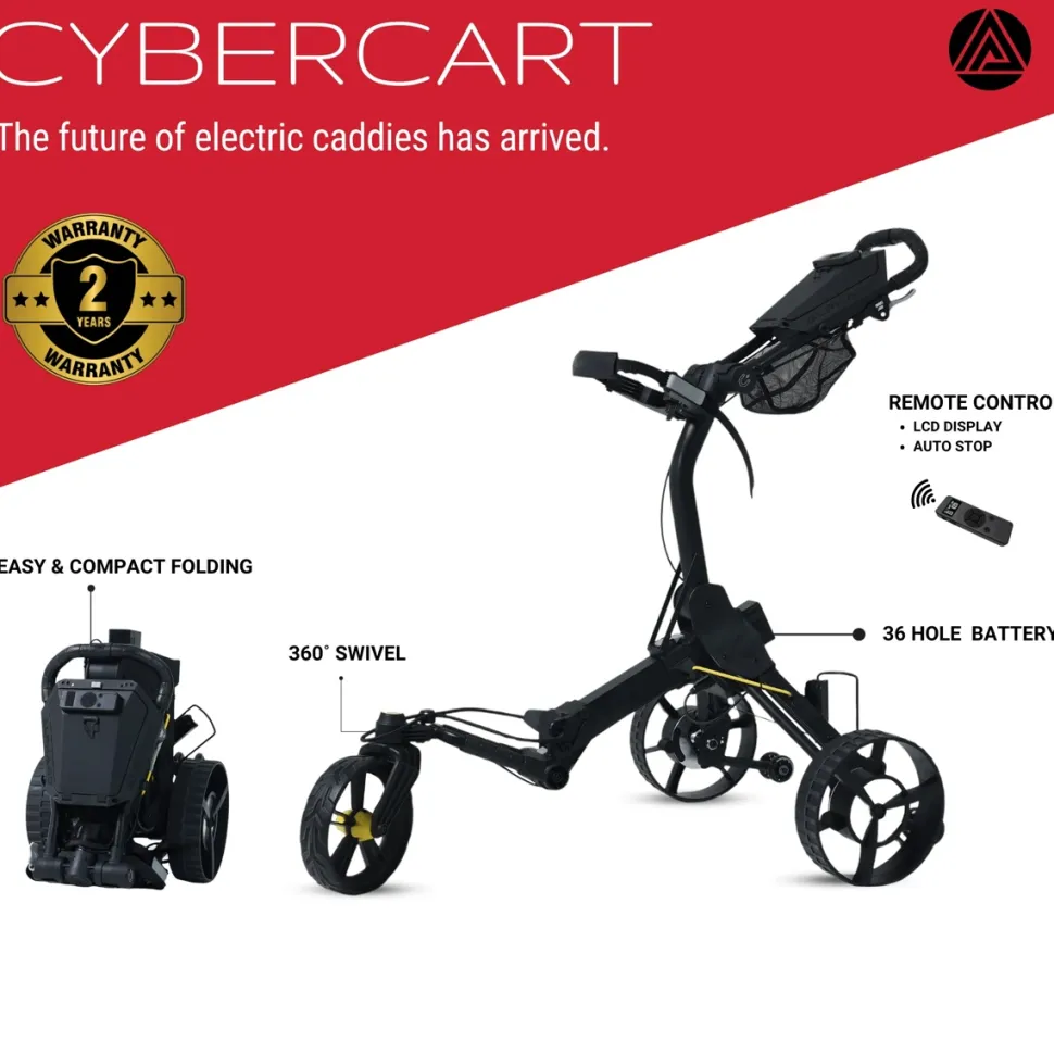 Cybercart EL-Tralle Svart/Gul