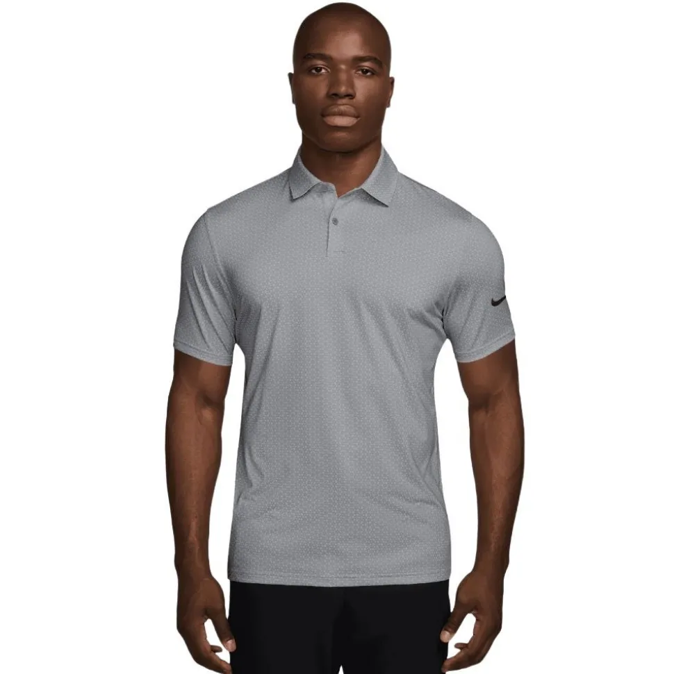Dri-Fit Velocity Micro Print Pique Herre Grå