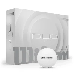Duo Soft Golfball Golfshopen.no Logo Hvit