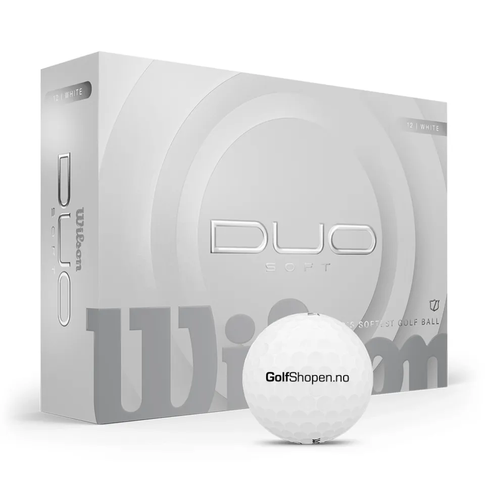 Duo Soft Golfball Golfshopen.no Logo Hvit
