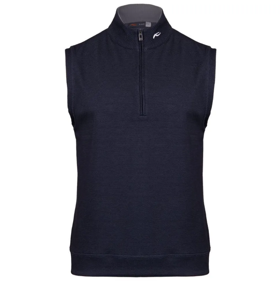 Essentials Half Zip Vest Herre Navy/Grå