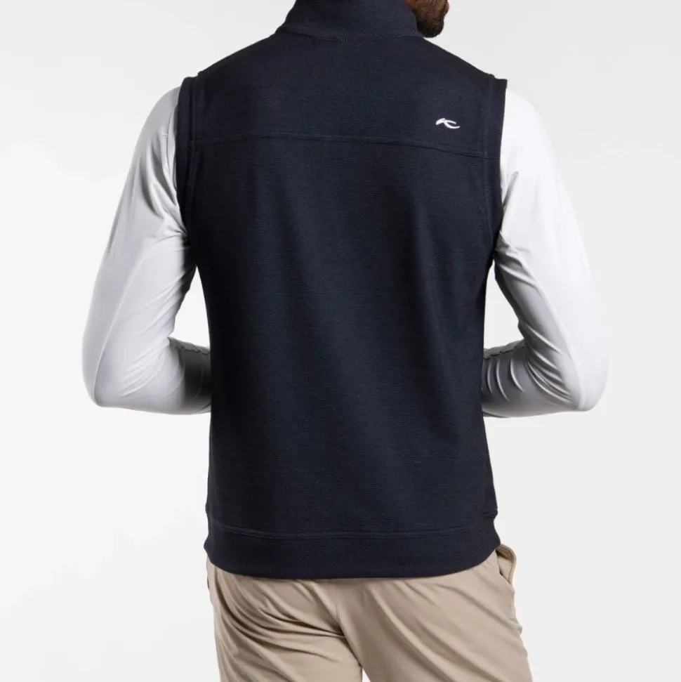 Essentials Half Zip Vest Herre Navy/Grå