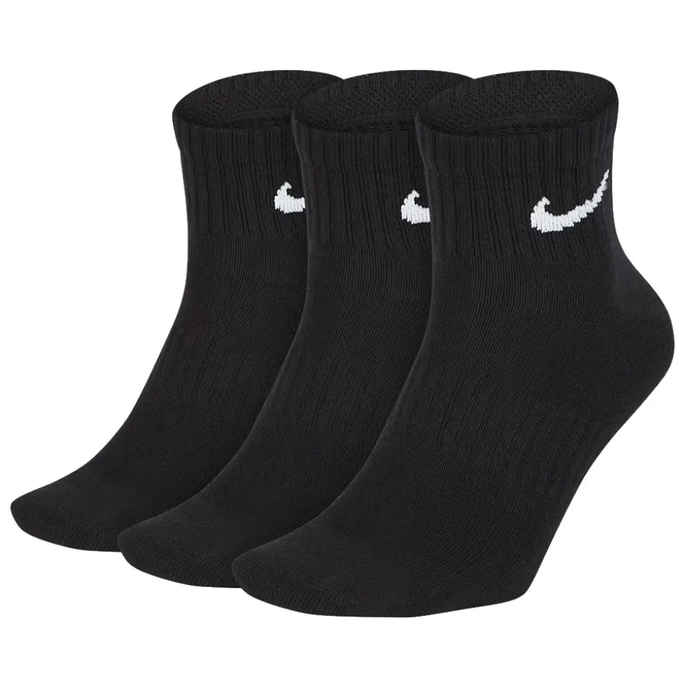 Everyday Lightweight Ankelsokker 3 Pack Svart