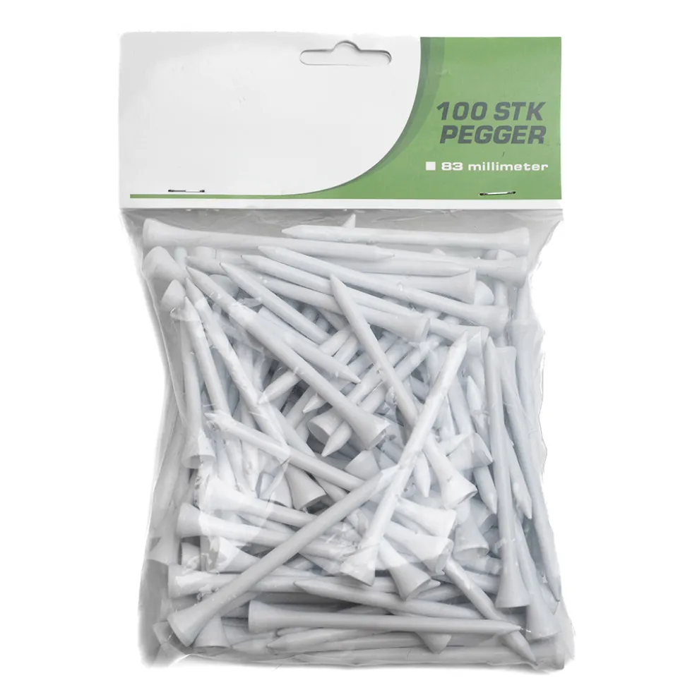 Golfpegger 83mm 100pk Hvit