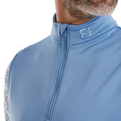 Half Zip Vest Herre Blå