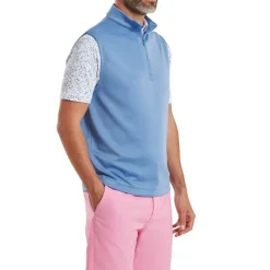 Half Zip Vest Herre Blå