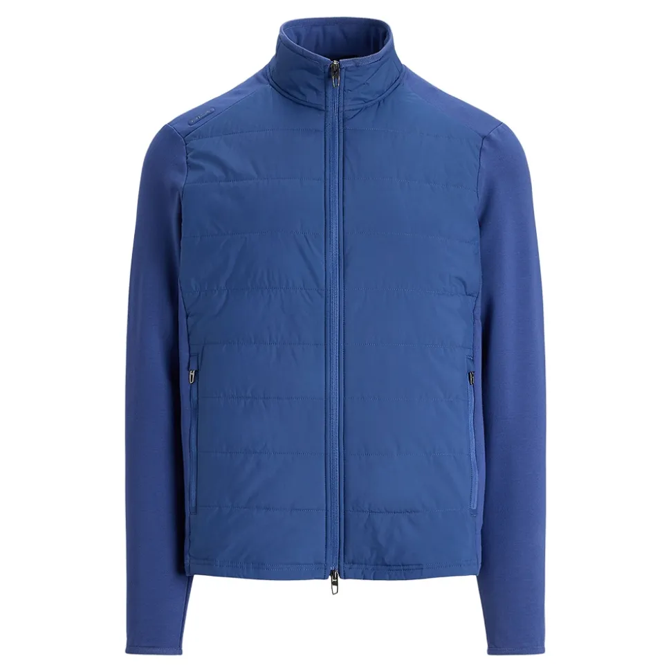 Hybrid Mockneck Jakke Herre Blå