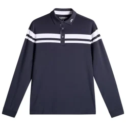 Kenny LS Stripe Pique Herre Navy