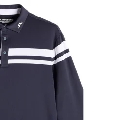 Kenny LS Stripe Pique Herre Navy