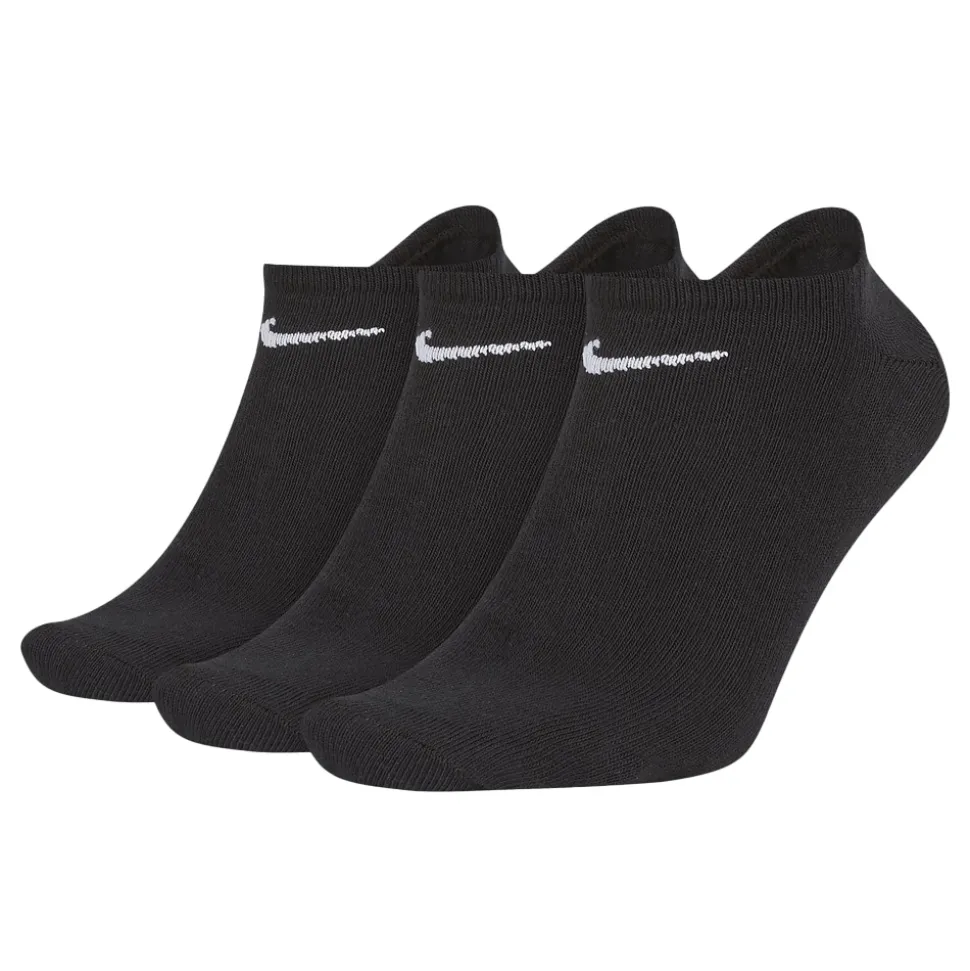 Lightweight No-Show Treningssokker 3 Pack Svart