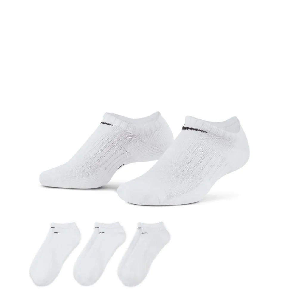 Lightweight No-Show Treningssokker 3 Pack Hvit