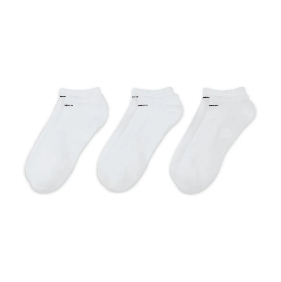 Lightweight No-Show Treningssokker 3 Pack Hvit