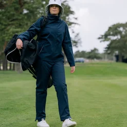 Links Stretch Regnjakke Dame Navy