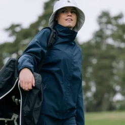 Links Stretch Regnjakke Dame Navy