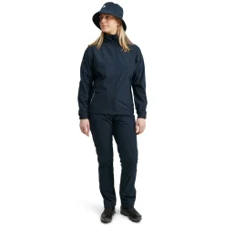 Links Stretch Regnjakke Dame Navy