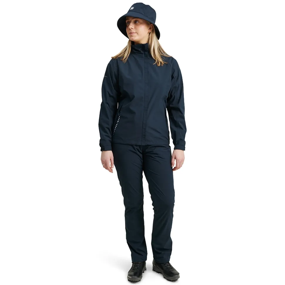 Links Stretch Regnjakke Dame Navy