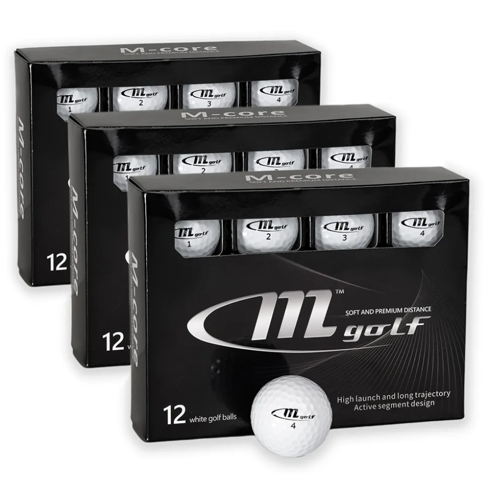 M-Core Golfball Hvit 3 Dusin