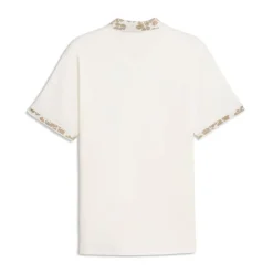 Modalon Floral Rib Pique Herre Hvit/Beige