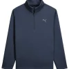 Pebble Quarter Zip Logogenser Herre Navy