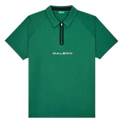 Performance Zip Raglan Pique Herre Grønn