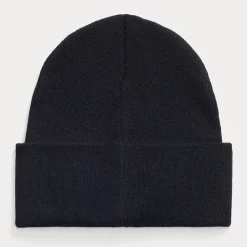 Polo Sport Rib-Knit Beanie Black