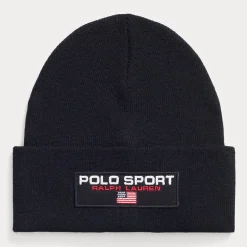 Polo Sport Rib-Knit Beanie Black