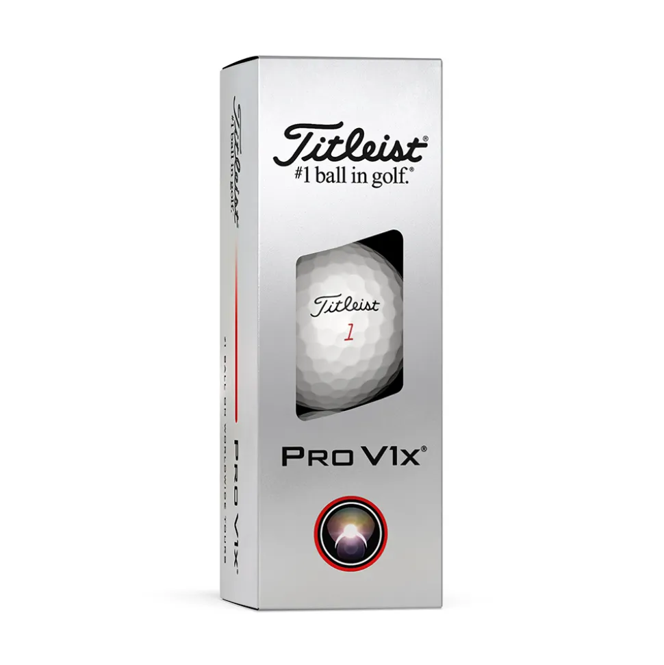 Pro V1x Golfball Golfshopen.no Logo Hvit